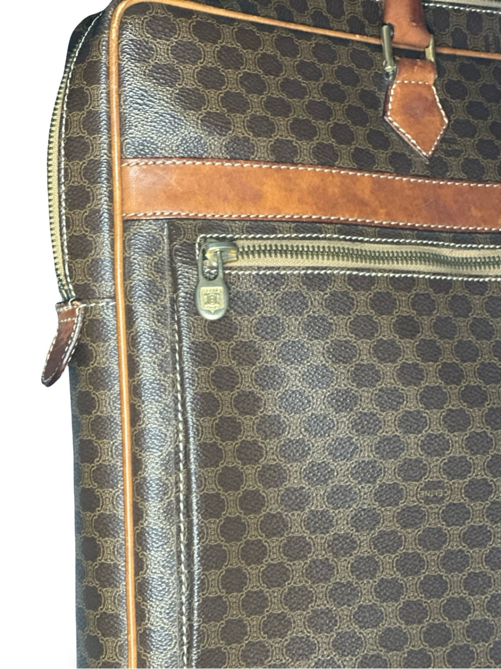 Rare Vintage CELINE Macadam Briefcase |Document tote | Pre Loved Luxury - Picture 9 of 15
